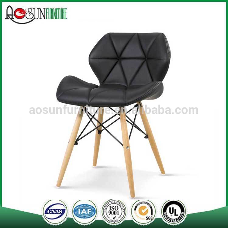 2017 China Supplier ISO 9001 Factory PU Leisure Chair Fabric Cushion Dining Chair